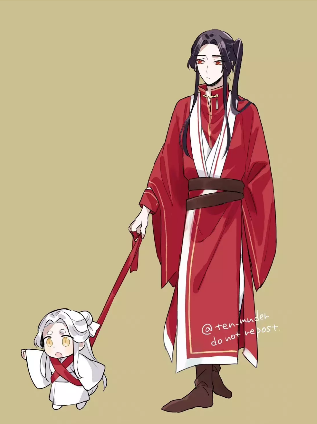 若邪太可爱了吧 花城主带娃,小若邪太可爱了吧#天官赐福# #花城谢怜