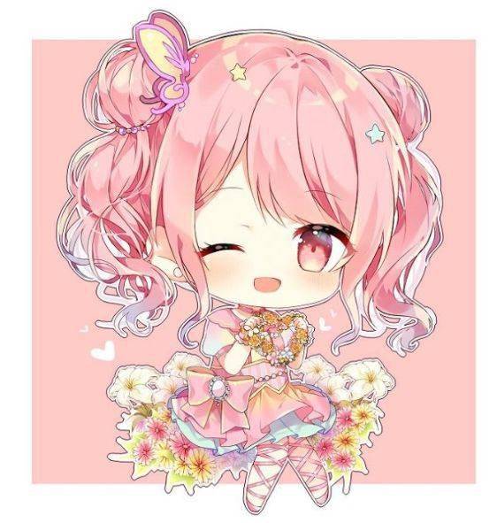 马克笔手绘q版可爱少女萌图一波嗷