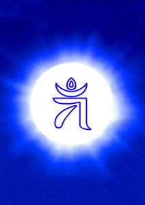 定制准提法修法准提咒轮蓝字观想图准提佛母心月轮准提la字轮结缘