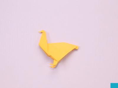 手工折纸大母鸡