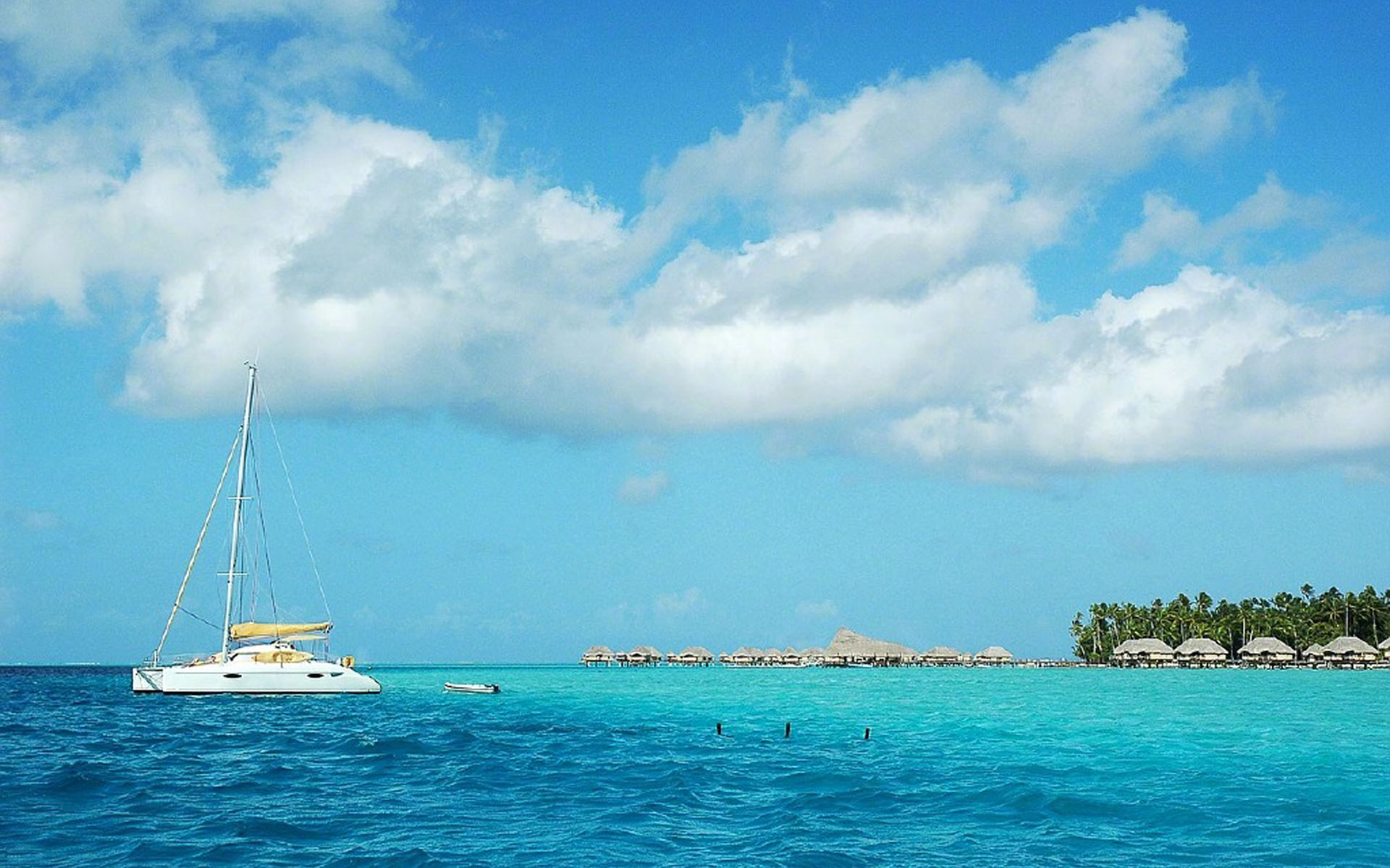 大溪地唯美大海风景桌面壁纸