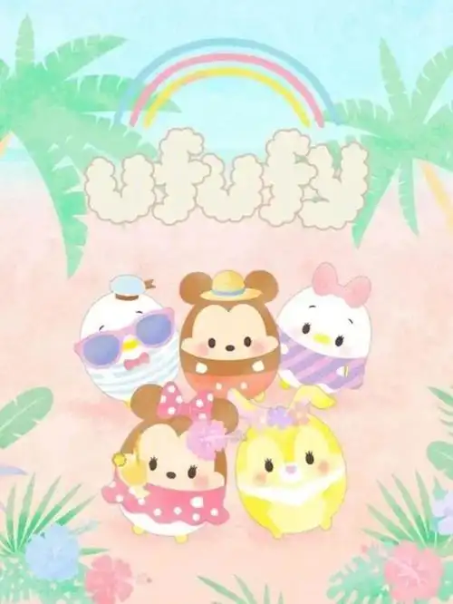 7张超萌粉嫩tsumtsum手机桌布好治愈啊