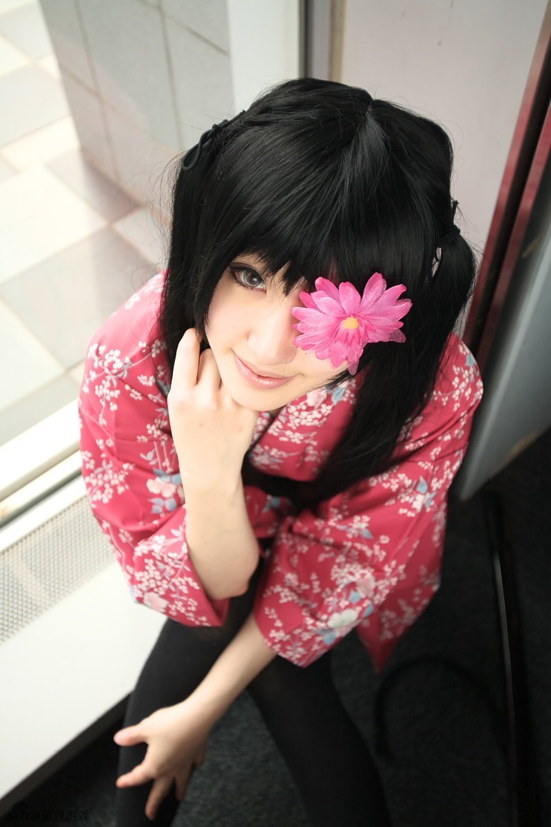 沙谷酱cos回顾:《银魂》女装柳生九兵卫