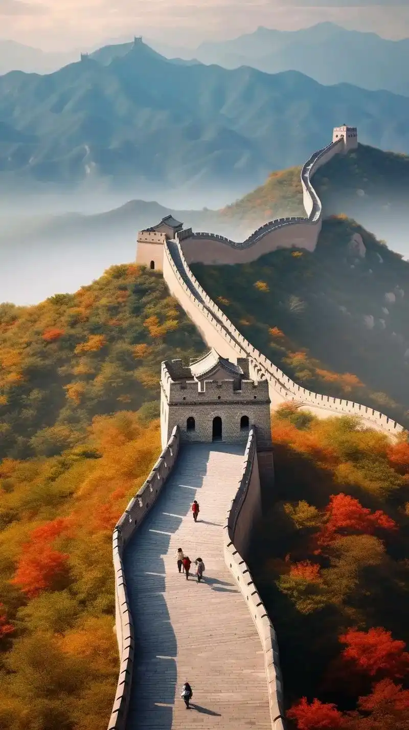 中国北京,人类七大奇迹,雄伟壮观的万里长城之八达岭长城,位 - 抖音