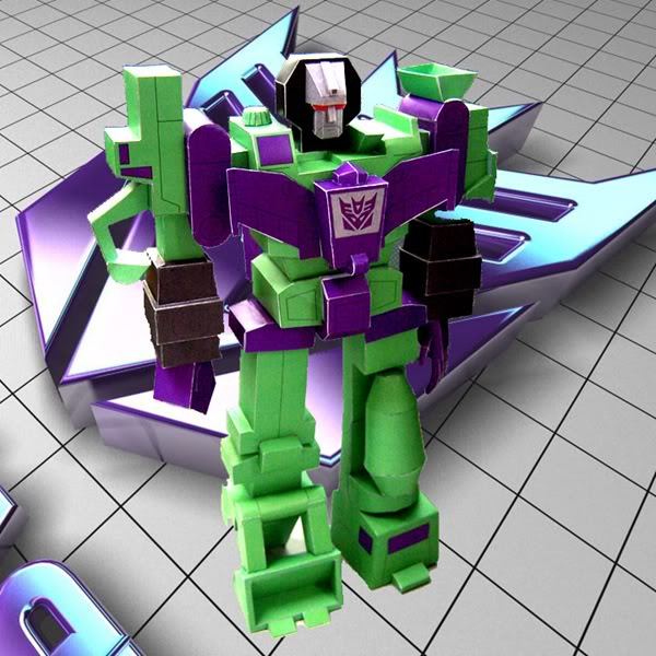 变形金刚补天士汽车人3d立体纸模型diy手工制作儿童益智折纸玩具