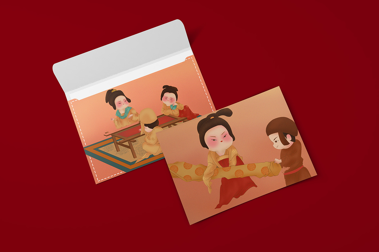 一张q版的《挥扇仕女图》