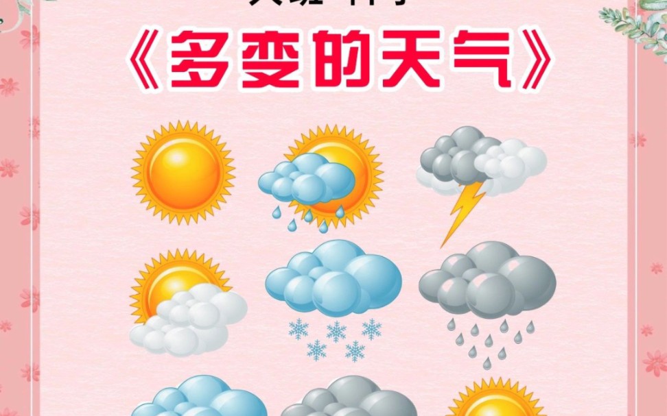 幼儿园公开课|大班科学《多变的天气》
