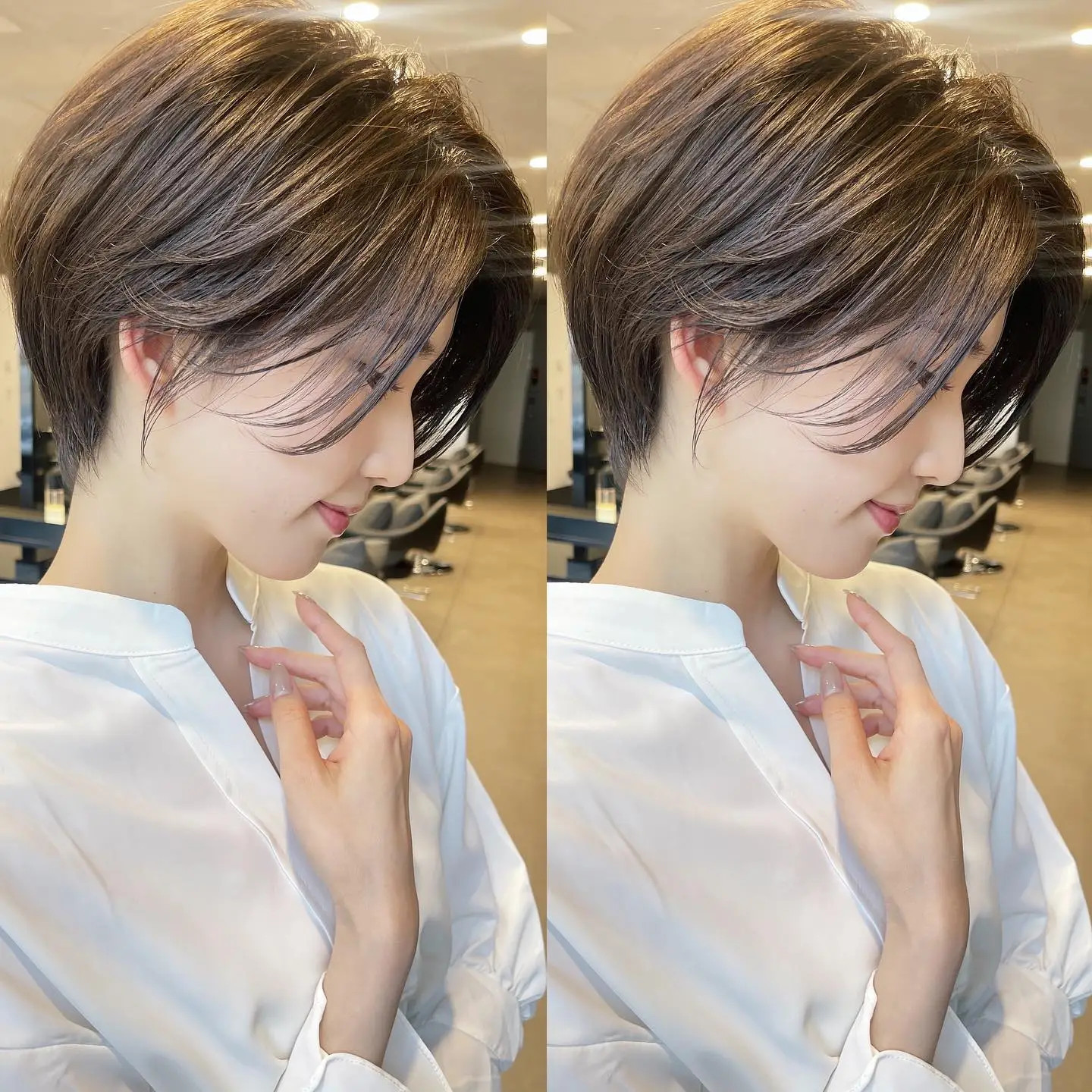 当下流行发型之美:短发带层次,蓬松且有线条感