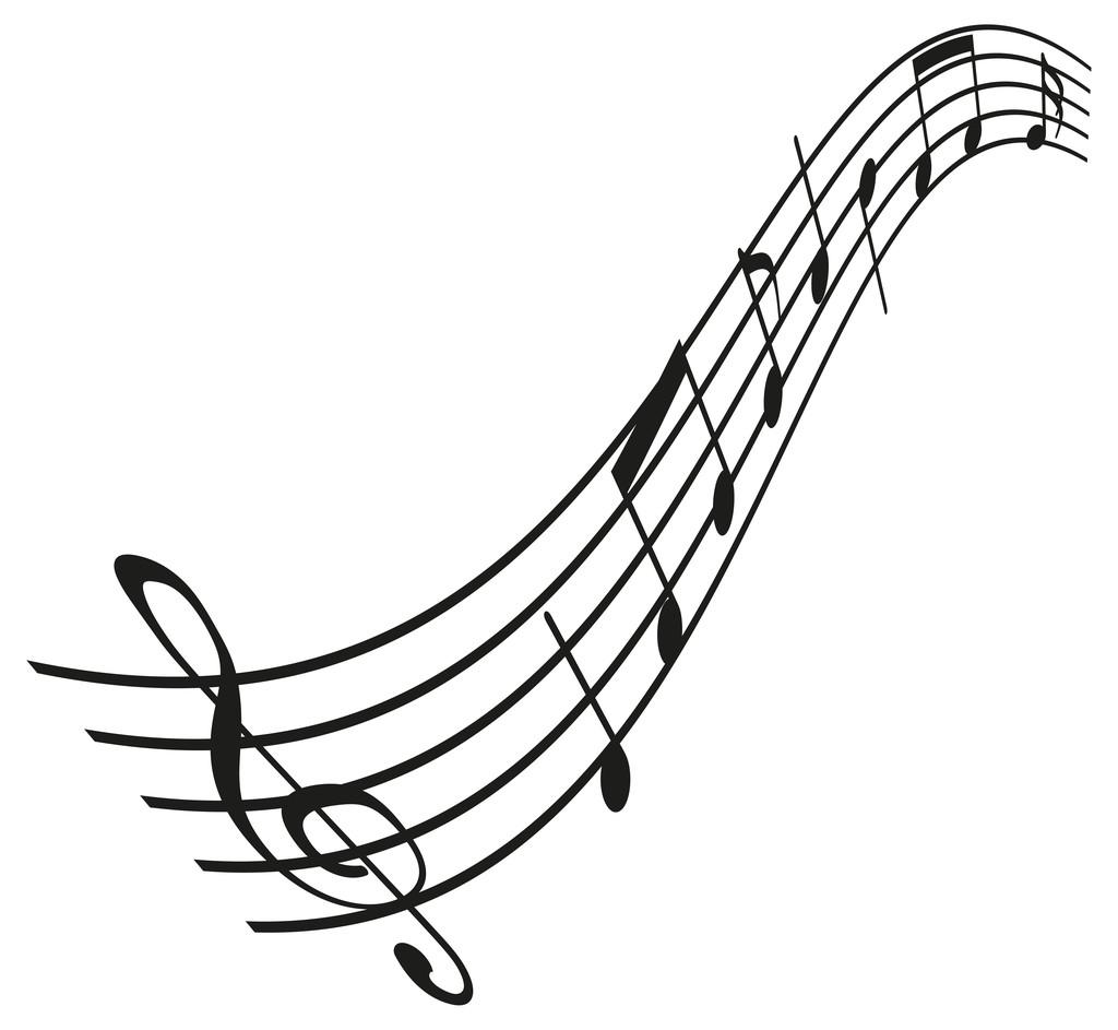 音乐笔记,在白色背景上的音符矢量