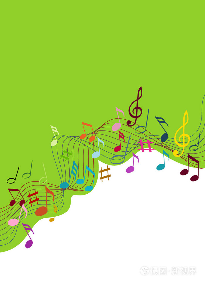 颜色的音符插画-正版商用图片0dm6bv-摄图新视界