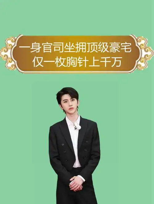 "靠黑走红"蔡徐坤,一身官司坐拥顶级豪宅,仅一枚胸针上千万