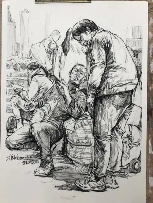 今日直播四开多人场景速写