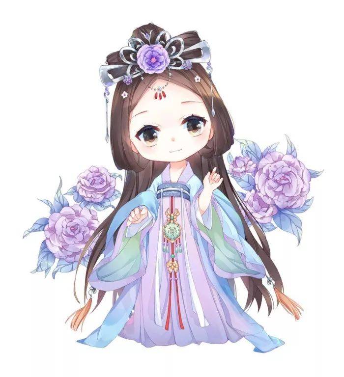 马克笔插画 | 超可爱的q版古风插画,所有五颜六色五彩缤纷奇奇怪怪的