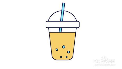 食物饮料简笔画带色彩