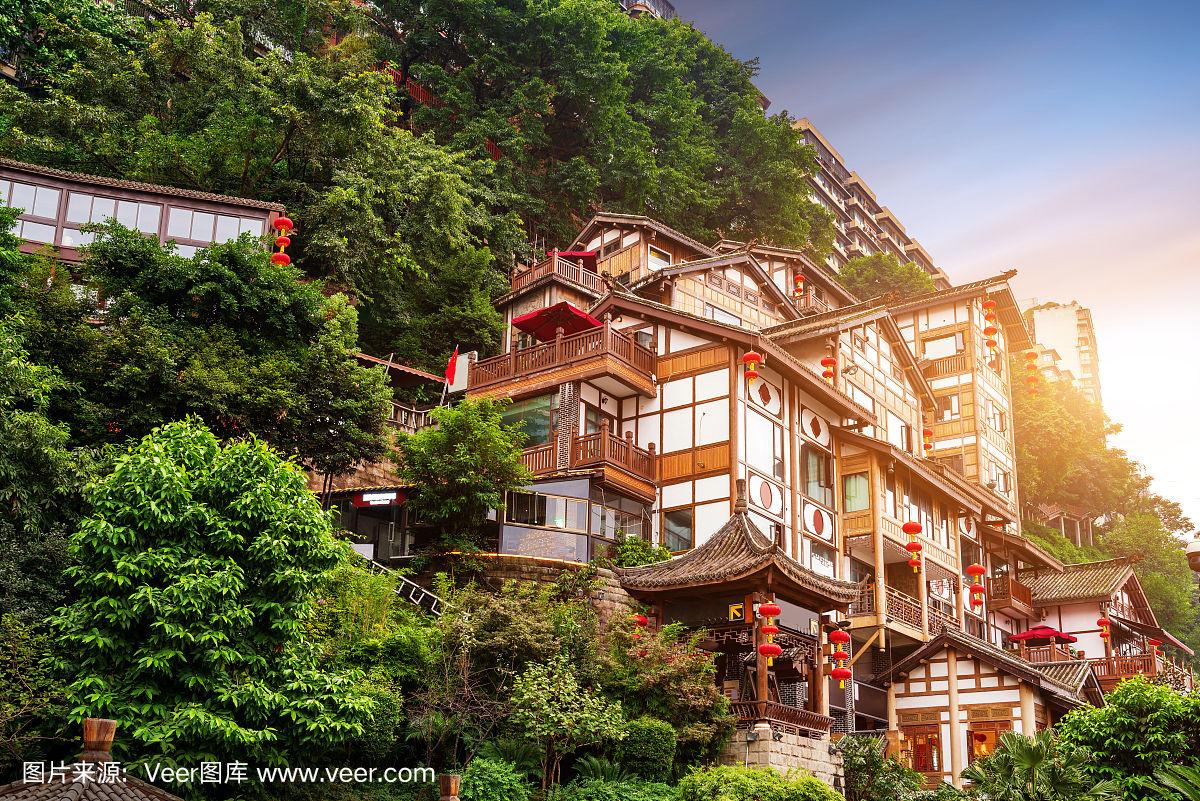 重庆洪崖洞古建筑