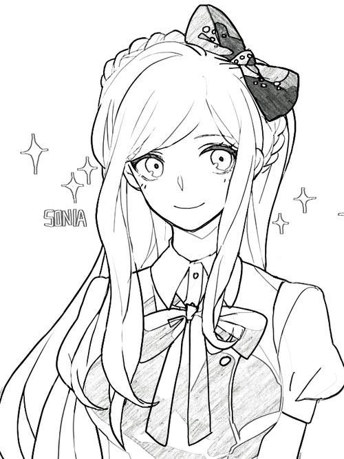 二次元可爱简笔画小巧玲珑