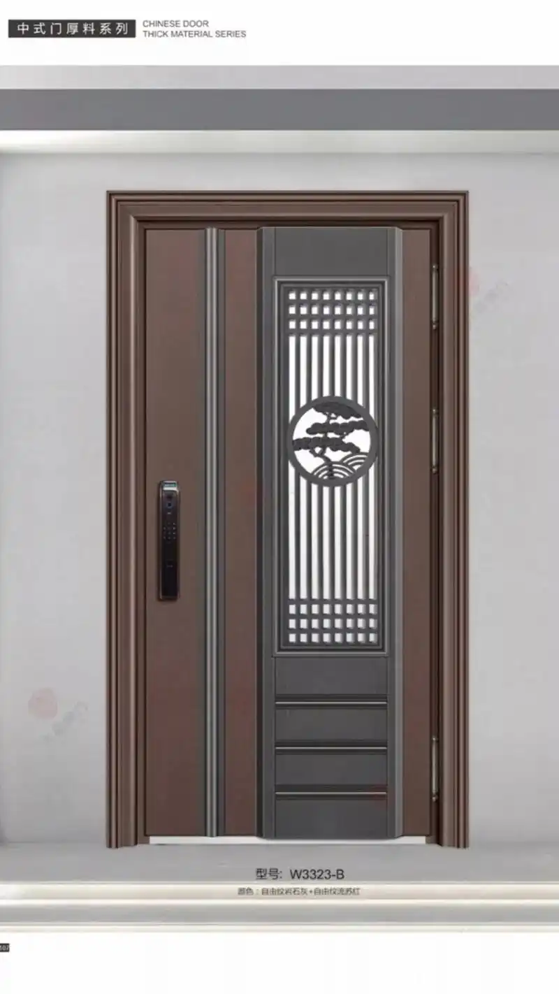 定制不锈钢大门新中式门中门设计大师作品 - 抖音