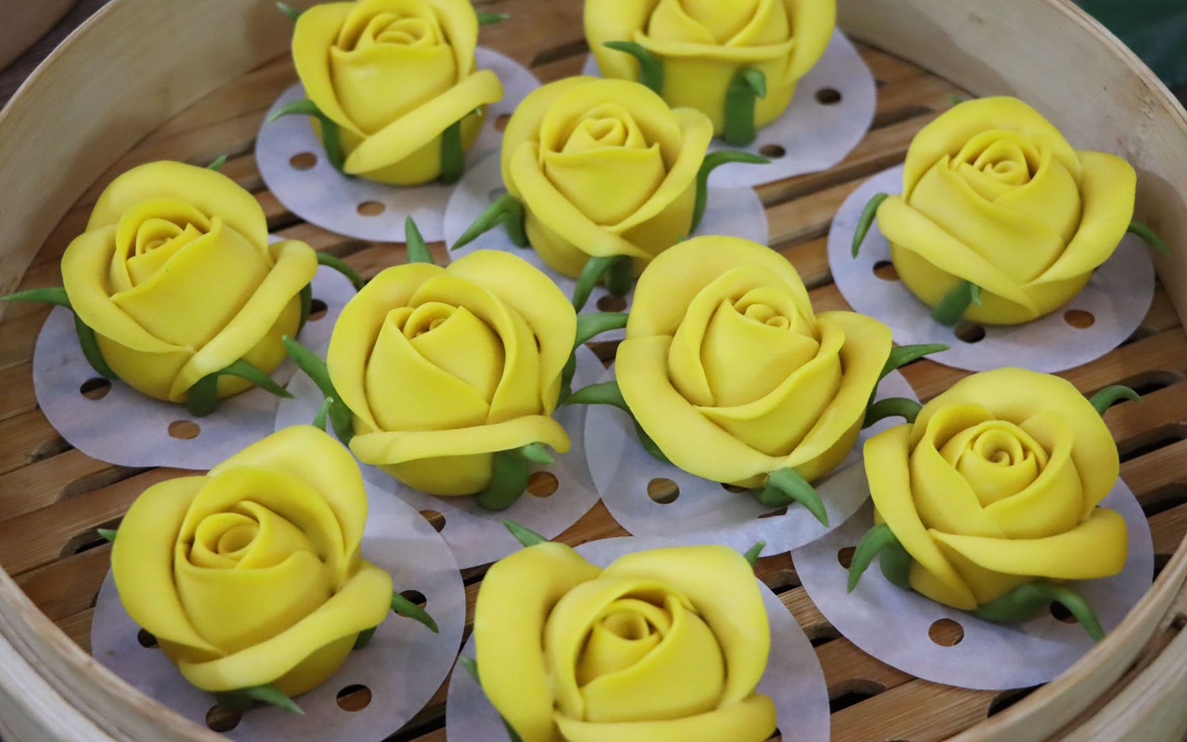 花样面食玫瑰花馒头做法,蓬松香甜制作简单