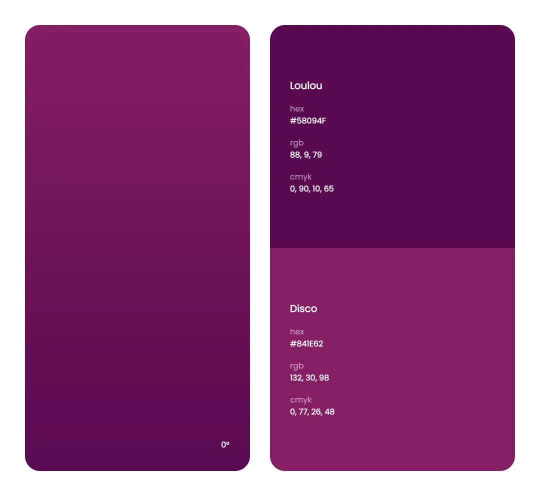紫色系色彩搭配方案优雅色