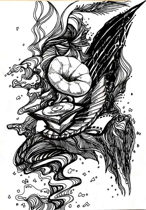 黑白创意画|插画|创作习作|韩国华 - 原创作品 - 站酷 (zcool)