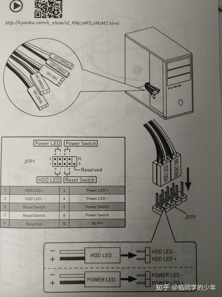 微星b450m的主板说明书,跳线接法跟你这个应该是差不多的.