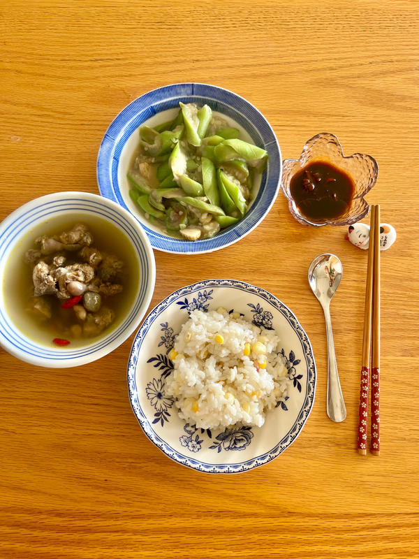 阳光下的灿若夏花做的晚餐晚餐