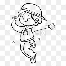 嘻哈号简笔画青少年简笔画图片大全素描少年简笔画阳光少年侧脸简笔画