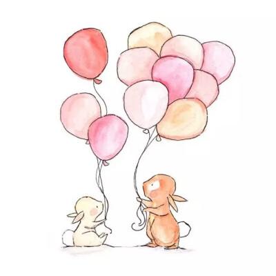 清新可爱插图简笔画