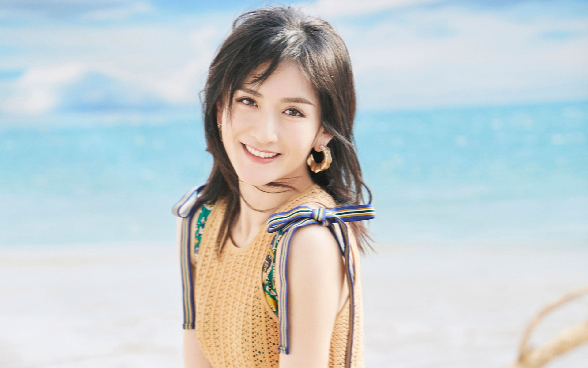 谢娜春日清新高清桌面壁纸