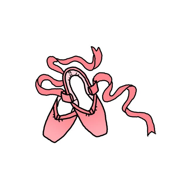 芭蕾舞鞋的简易画法 - 芭蕾舞鞋简笔画教程