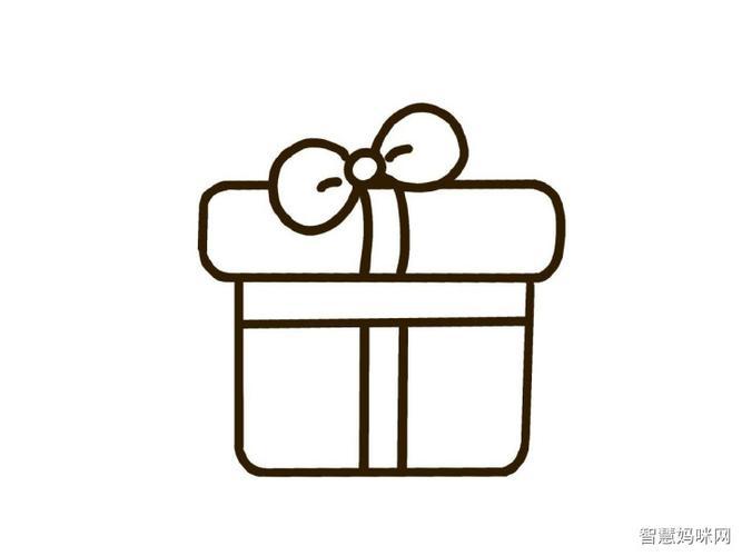成堆的礼物盒简笔画