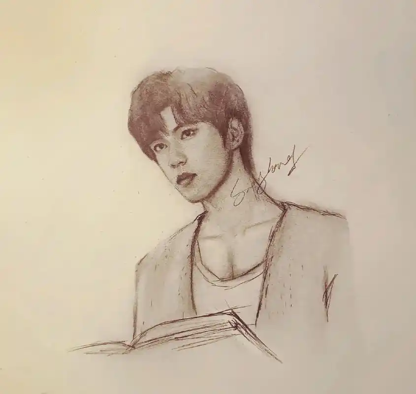 正经点#刘耀文 #画画 #手绘 - 抖音