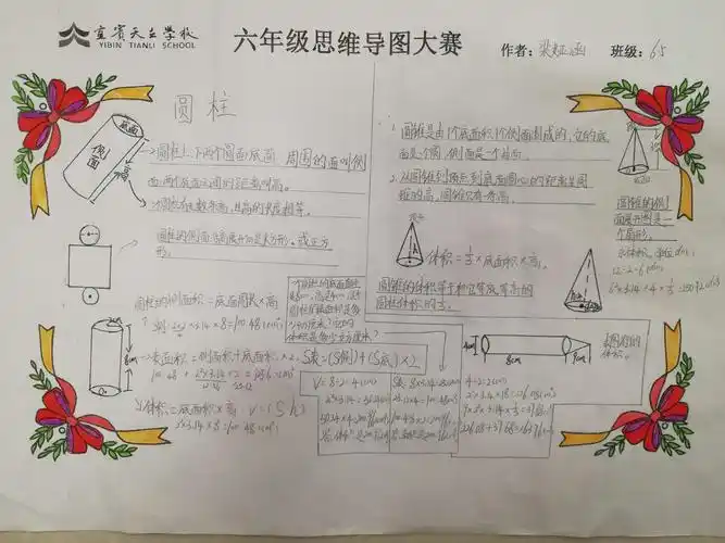 宜宾天立小学六年级数学思维导图大赛