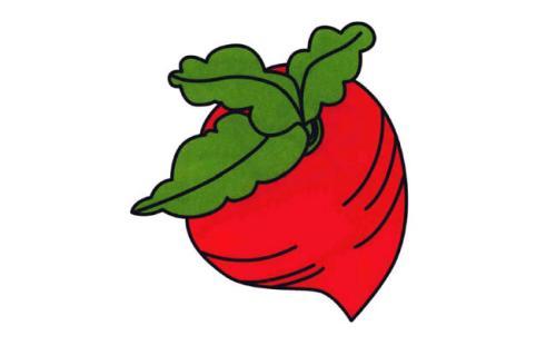 蔬菜简笔画带颜色加图片蔬菜组合简笔画蔬菜简