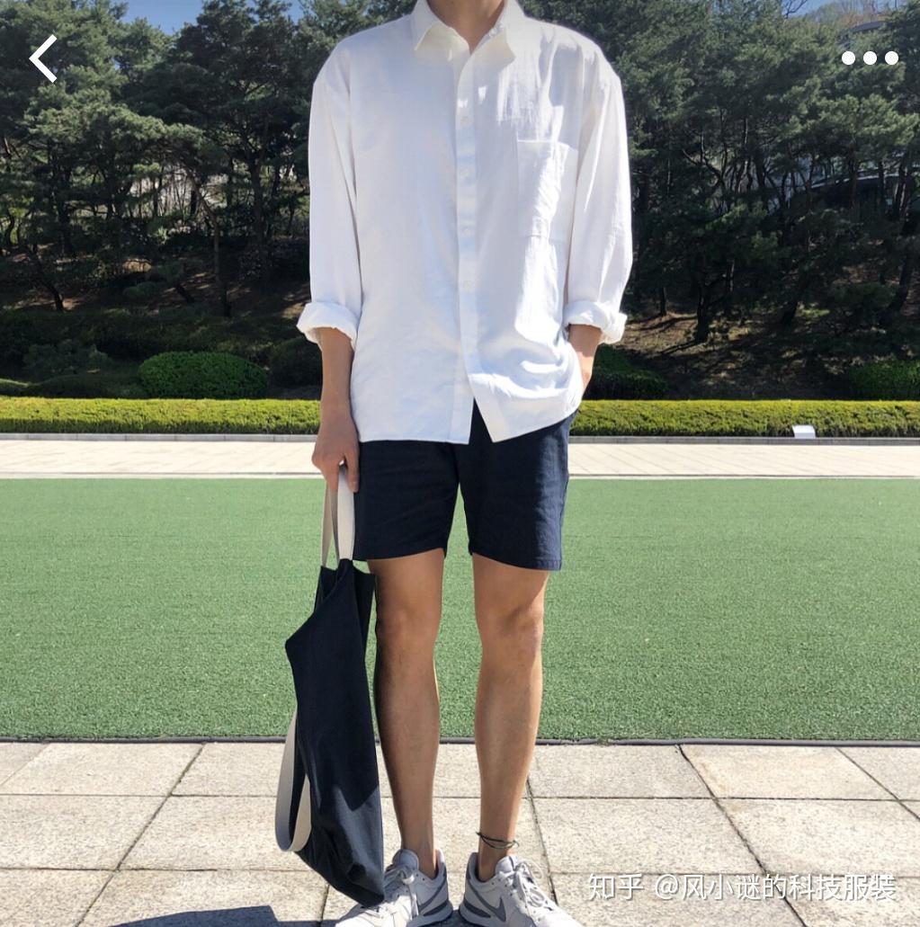 搭配(小谜说的)俗话说:衬衫穿的好,桃花运跑不了白衬衫的刚需相信男生