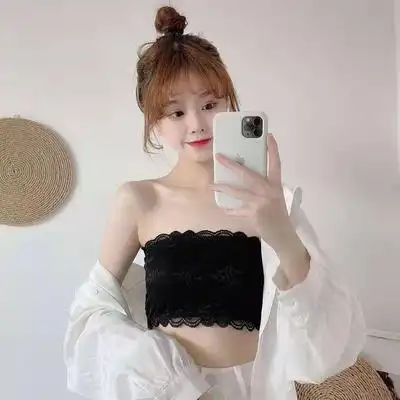 美背女无肩带抹胸内衣学生韩版吊带小背心女内穿防走光裹胸文胸软