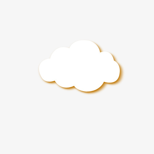 白色云朵装饰图案