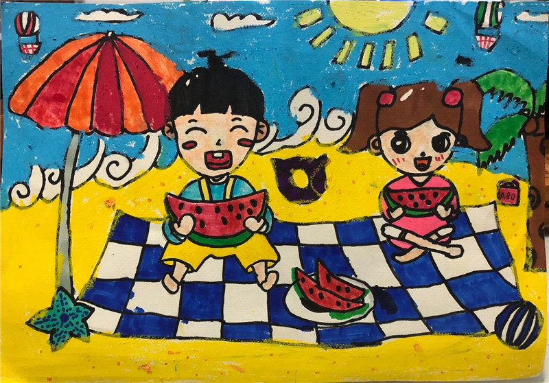 "海边的童年"胶东儿童绘画展