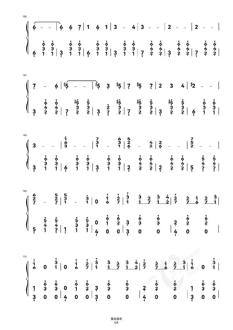 今日分享～肖斯塔维奇《第二圆舞曲》钢琴简谱!