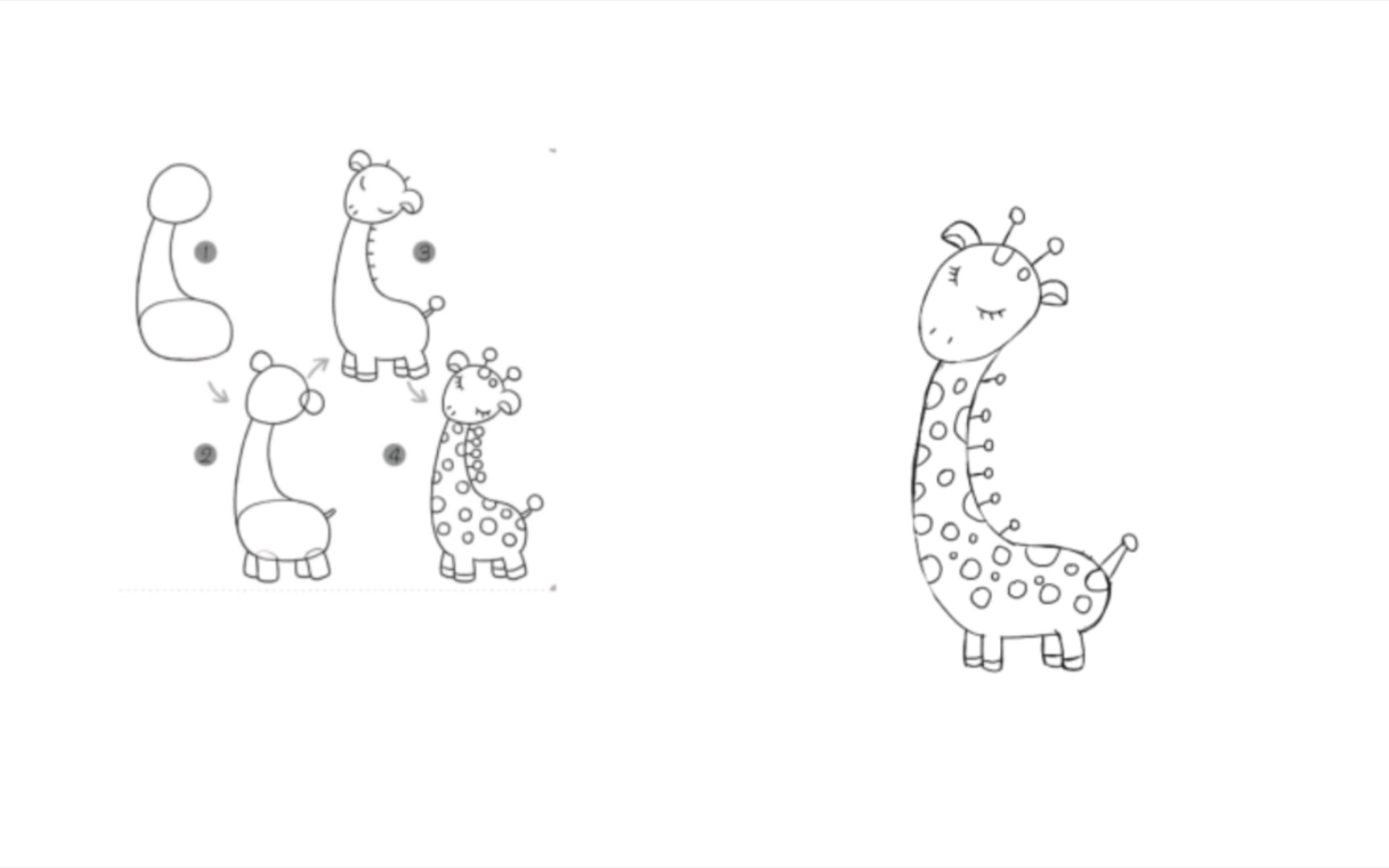 零基础小白练简笔画【打卡记录5】:小鹿2