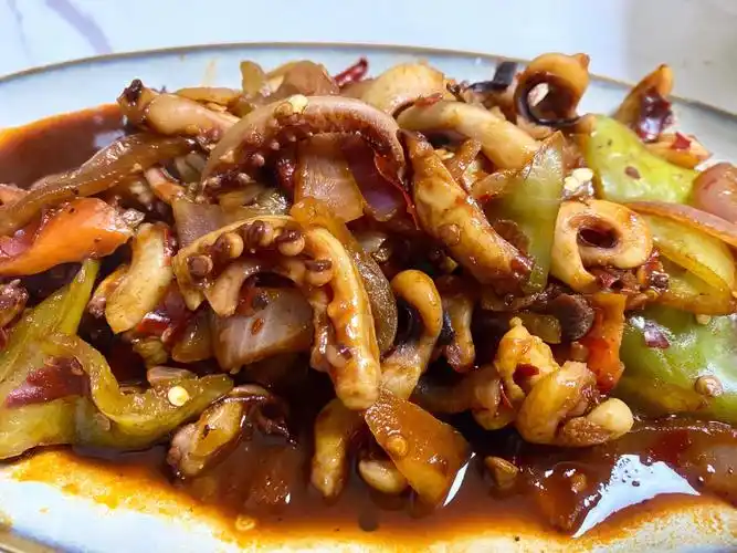 家常小炒3爆炒鱿鱼09超级简单