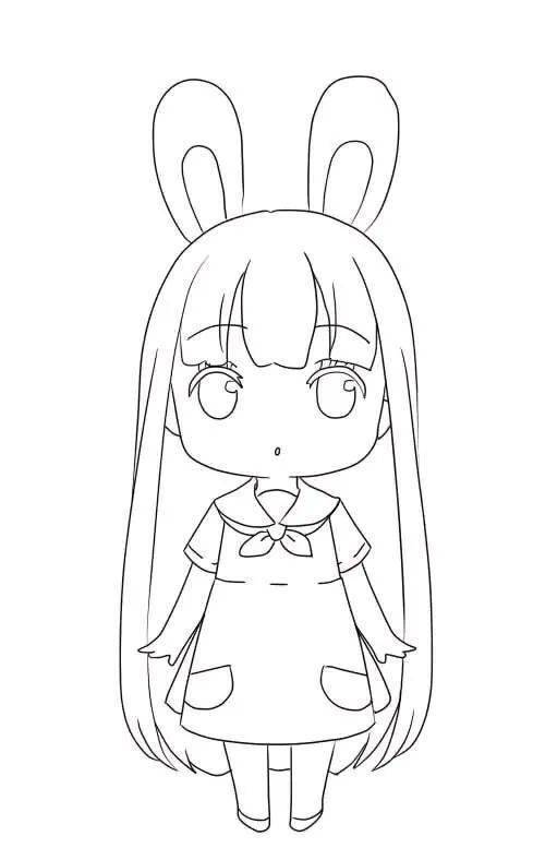 q版人物简笔画大眼睛的小萌人q版人物简笔画军训时来例假怎么办可爱的