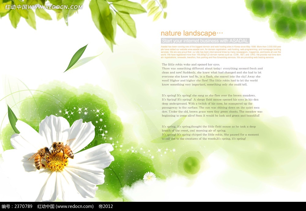 简约书籍内页模板设计psd素材