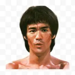 卡通李小龙png素材透明免抠图片-动植人物