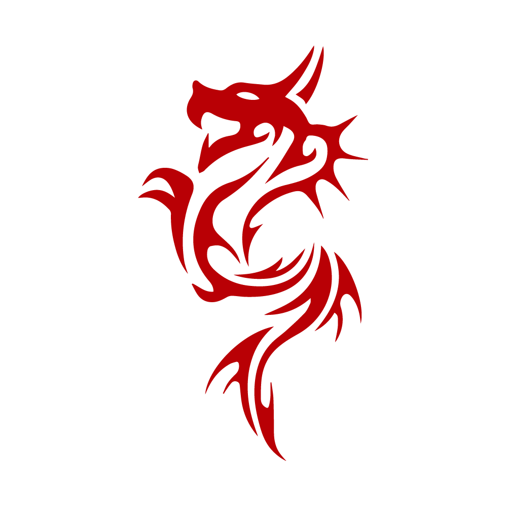 手绘创意龙的图案