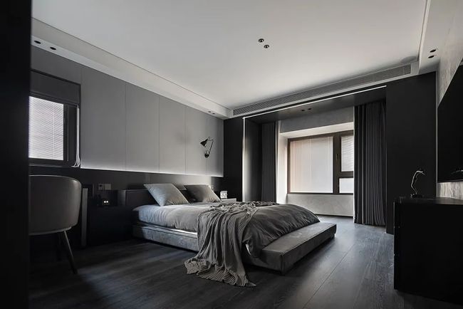 黄石装修三室两厅灰色极简现代风格格调高雅有品位