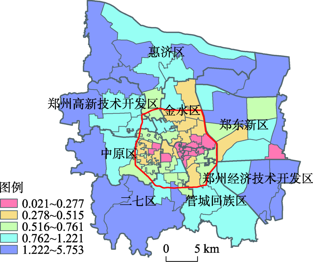 居住环境多维剥夺的地理识别及类型划分——以郑州主城区为例