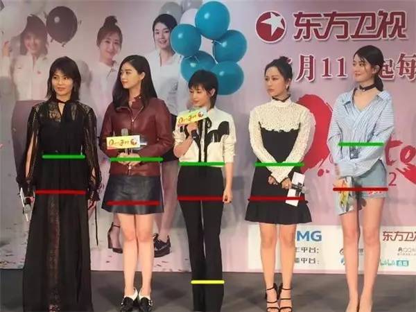 这些大长腿女明星真实身高才160cm