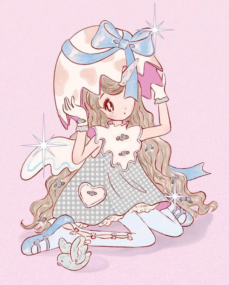 壁纸合集 | 少女插画风可爱壁纸,一网打尽!_ins