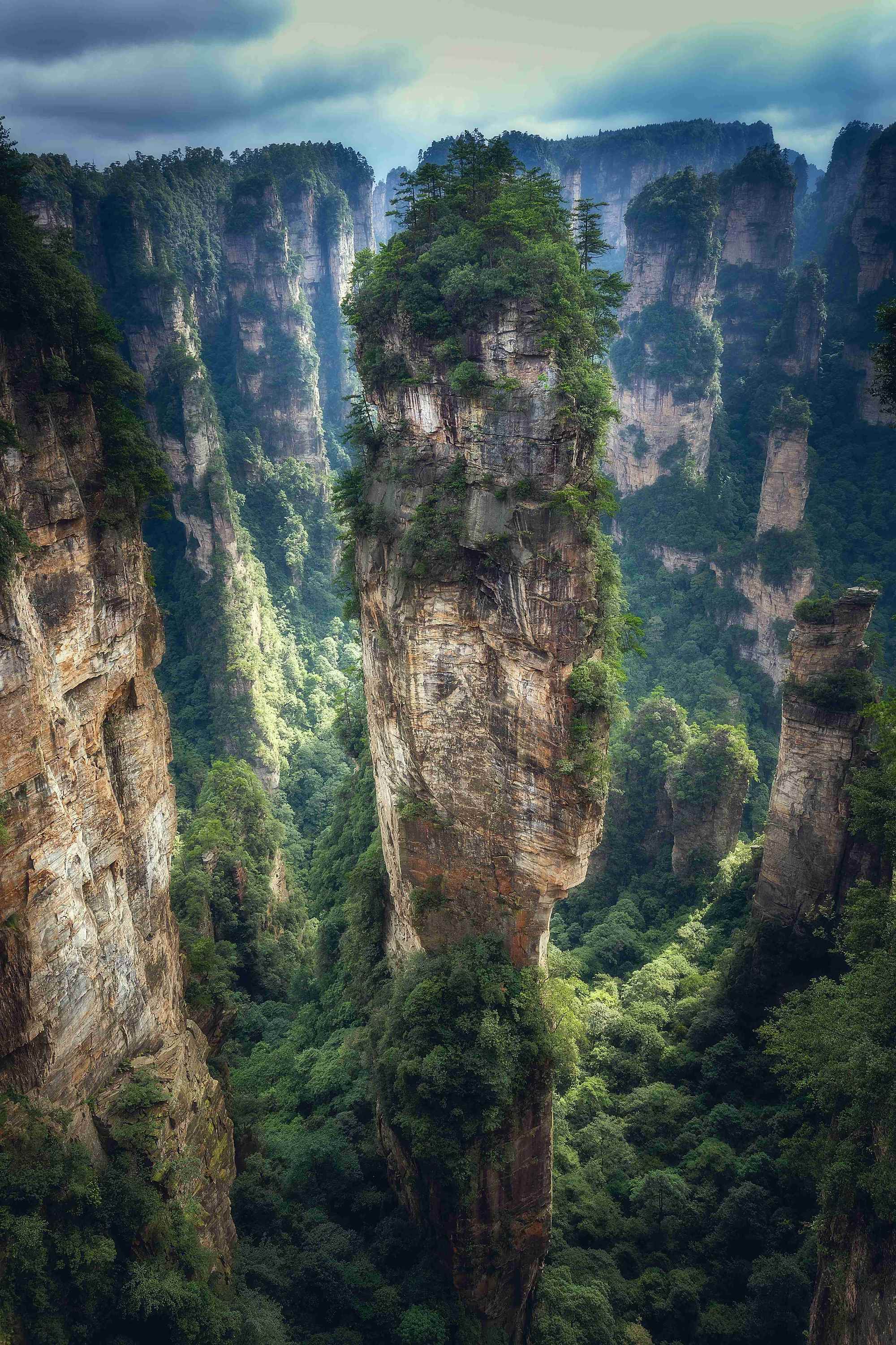 张家界杨家界的峰墙奇观,你去过几个? - 旅荐网